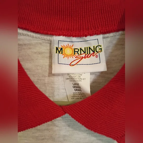 VTG Morning Sun Women's Colorful Bowling Pin Graphic Tee Sz L - Picture 2 of 6